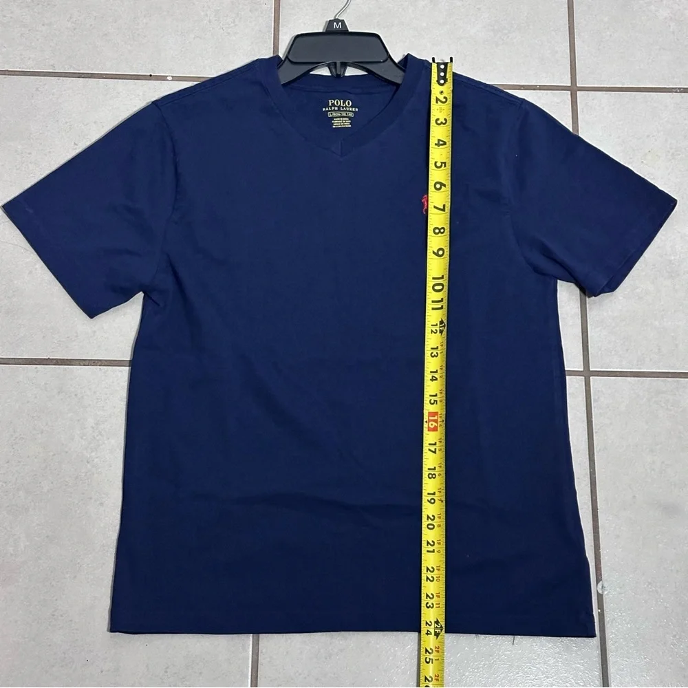 Polo by Ralph Lauren‎ Kids Boys Dark Blue V-Neck Tee Size L(14-16)